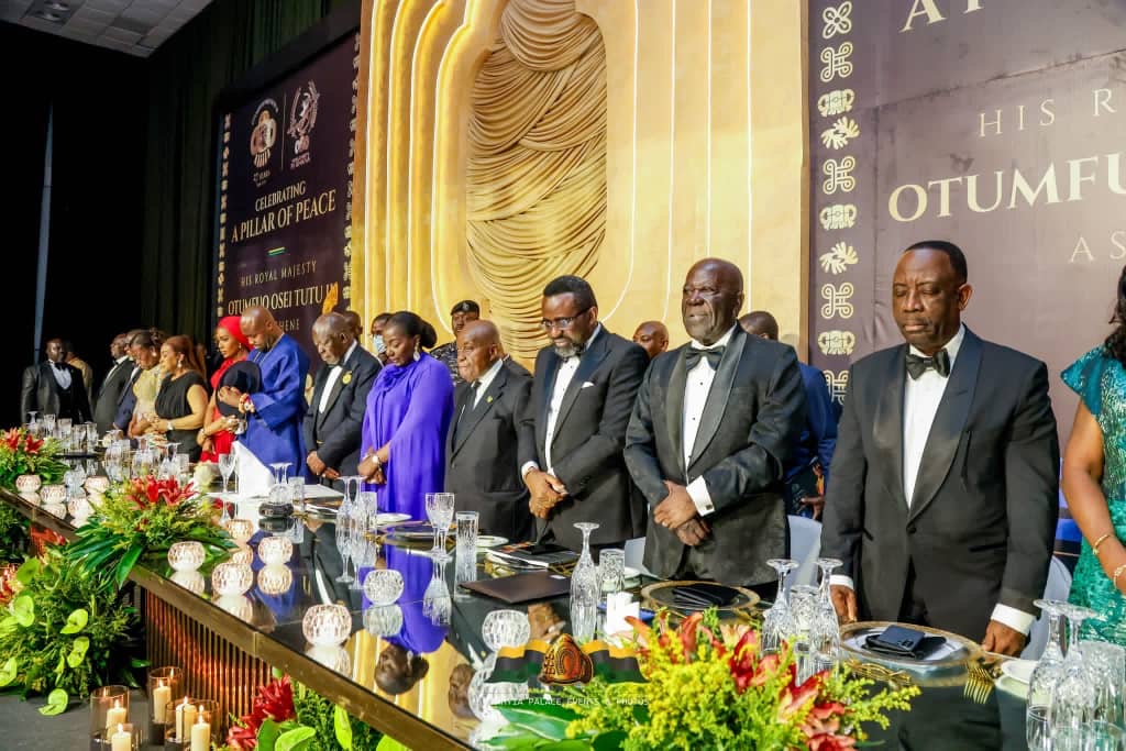 Asantehene Marks 27 Years of Leadership, Honors Mahama, Akufo-Addo, Bawumia, and Other Prominent Leaders.
