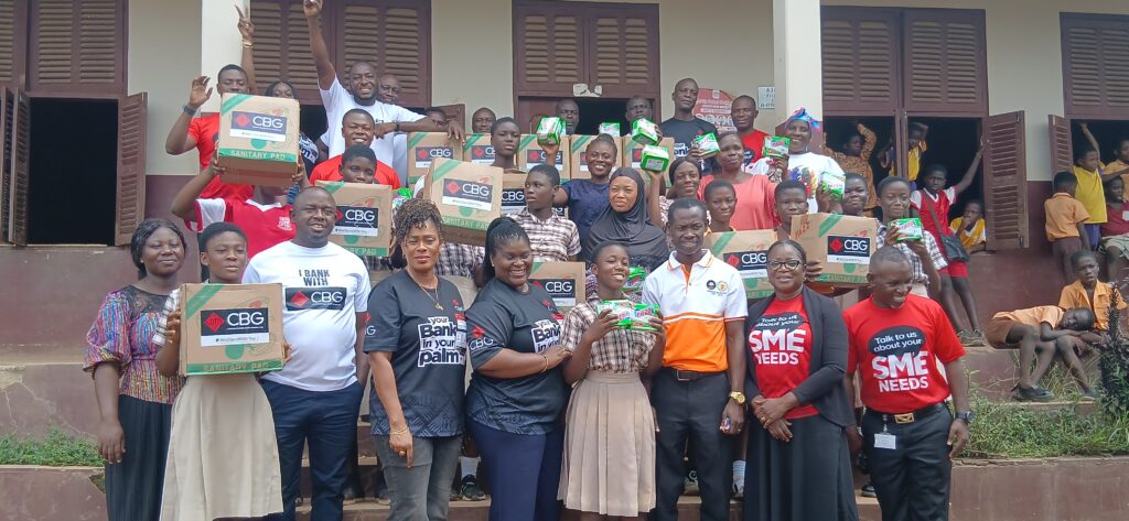 Period Poverty in Ashanti Region: CBG Donates 3,000 Sanitary Pads to Keep Girls in School