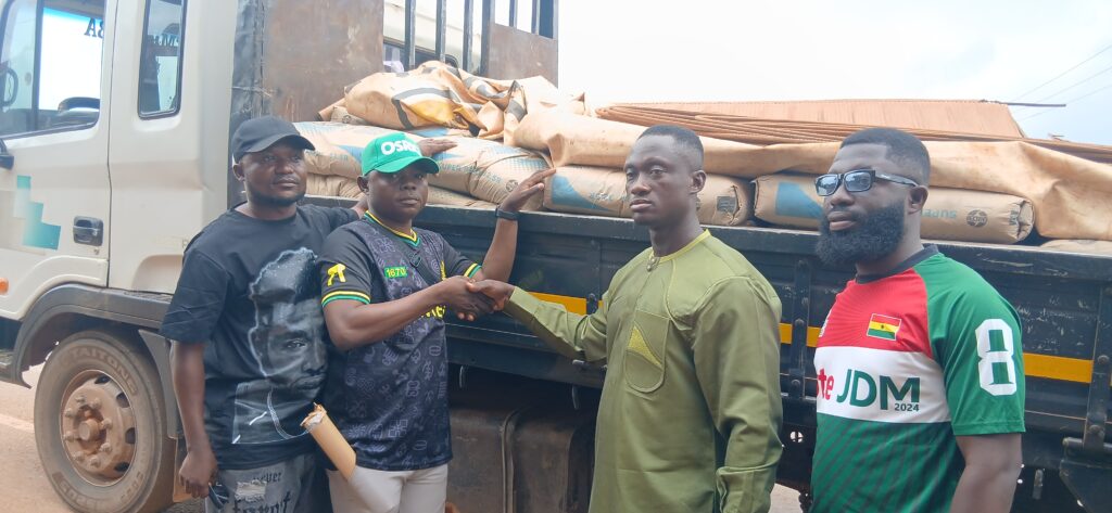 Manso Adubia: NDC chairmanship hopeful Kwadwo Addo donates building materials for party office, targets parliamentary seat