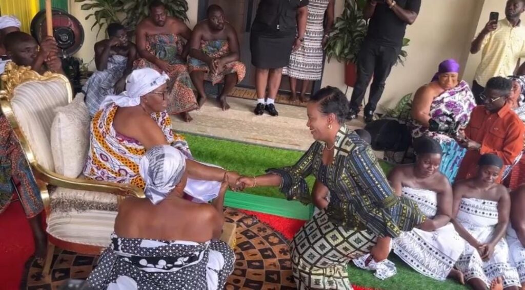 Manhyia Palace: Top female NDC appointees pay courtesy call on new Asantehemaa to strengthen ties