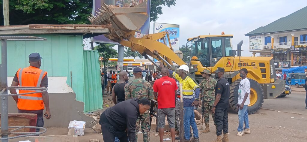 KMA begins demolition exercise at Abrepo Junction for Suame Interchange construction